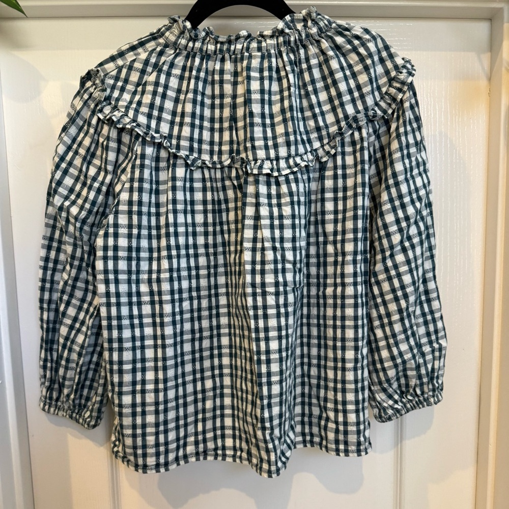 Universal Thread Navy Checkered Blouse